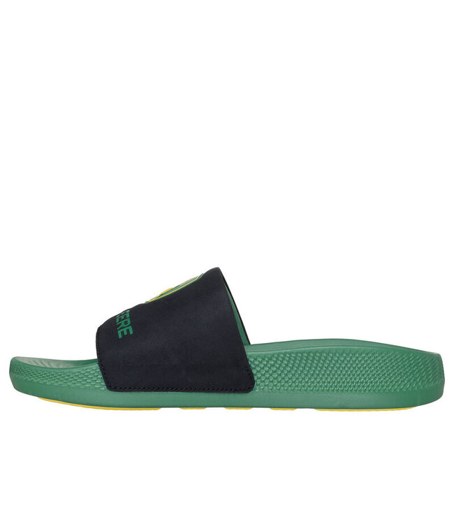 Skechers Men's John Deere: Low Slider-Big Logo Sandal 256057 GRBK