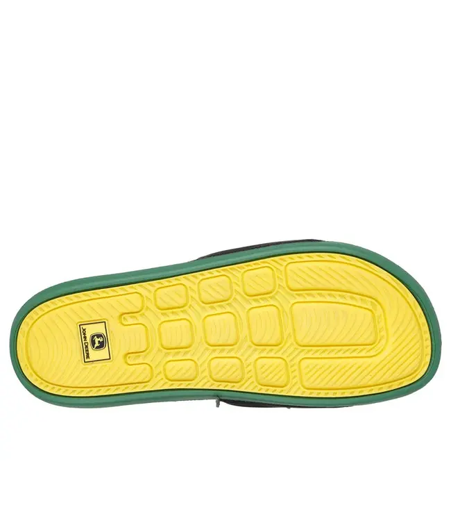 Skechers Men's John Deere: Low Slider-Big Logo Sandal 256057 GRBK