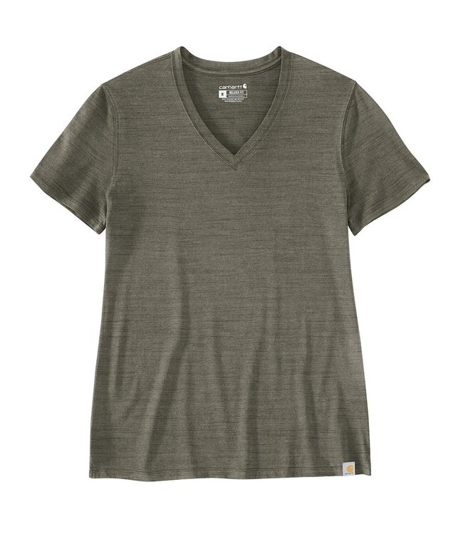 Carhartt Women's Relaxed Fit Lightweight Short-Sleeve V-Neck T-Shirt 105739