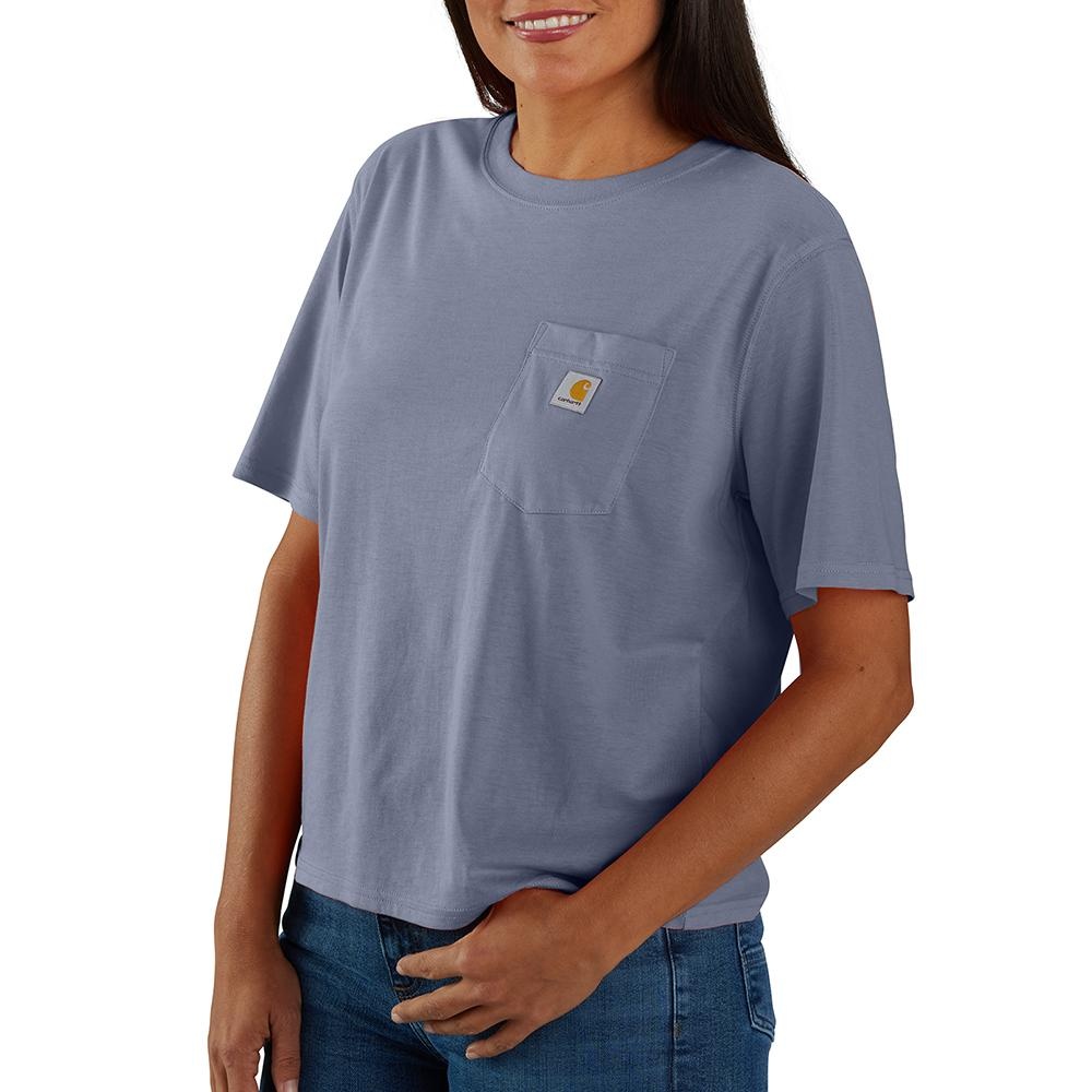 (取寄) カーハート レディース ルーズ フィット ライトウェイト ショート スリーブ クルー ネック T-シャツ Carhartt women Loose Fit Lightweight Short Sleeve Crew Neck T-Shirt Oat Milk Heather Carhartt Women's Loose Fit Lightweight Short-Sleeve Crewneck T