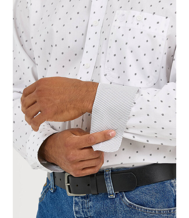 Wrangler Men's George Strait Long-Sleeve Button Down One Pocket Shirt 112365380