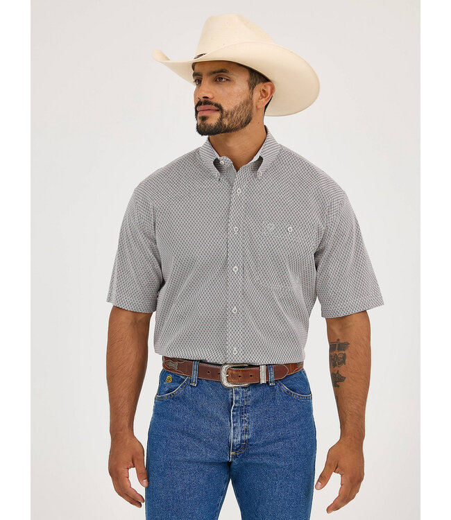 Wrangler Men's George Strait Short-Sleeve One Pocket Button Down Shirt 112365410
