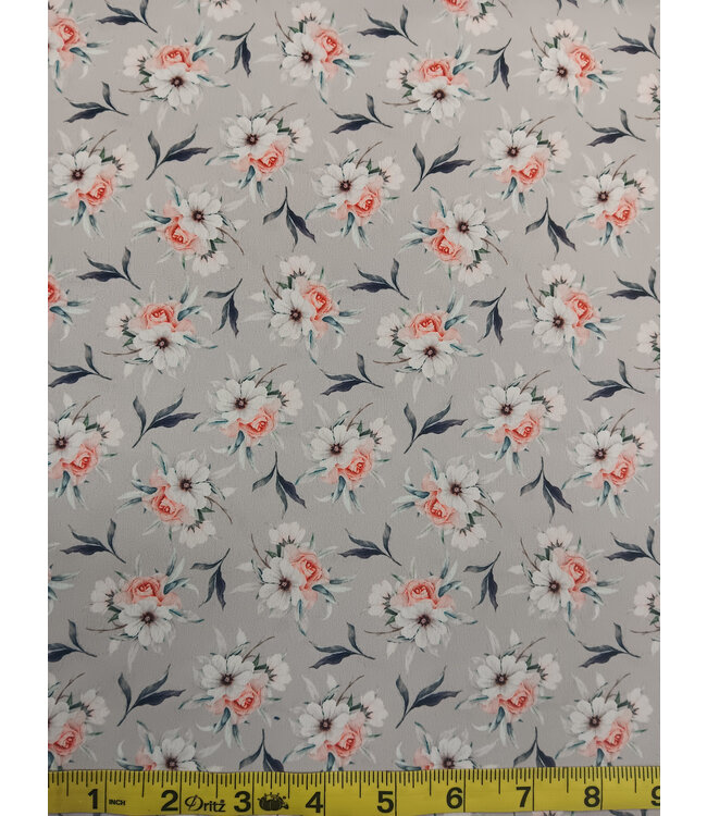 Yard of Koshivo Poly, Whitney Grey Fabric
