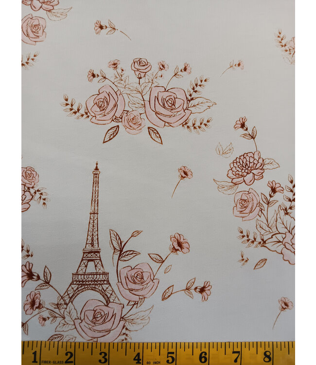 Yard of Paris Rose Cotton Knit Fabric