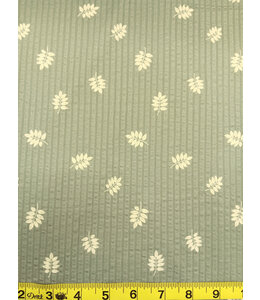 Yard of Green Botanical Fabric CA21022