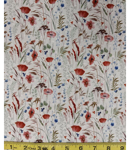Yard of Multicolor Floral Fabric CA21286