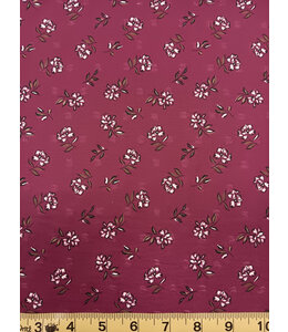 Yard of White Flowers Fabric CA18376