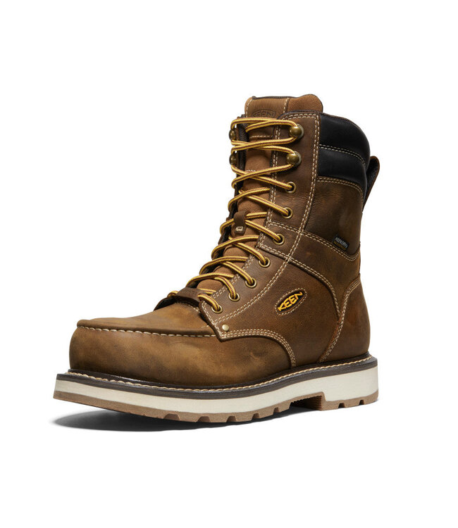 KEEN Men's Cincinnati 8" Waterproof 90 Degree Carbon Toe Heel Boot 1028287