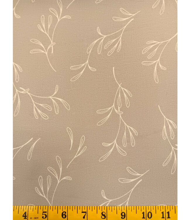 Yard of  Poly Dream Crepe Print, Dusty Lavender Fabric 012519-DL