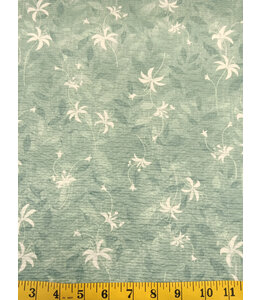 Yard of 96/4 Poly Spandex Shimmer Knit Print, Teal Fabric 572514-TL