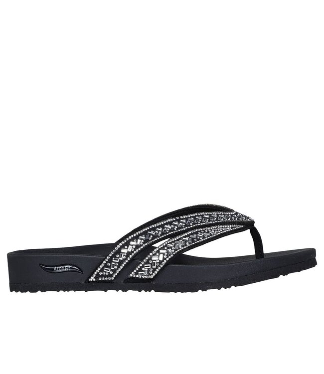 Skechers Women's Arch Fit Meditation- True Gem Sandal 119439 BKSL