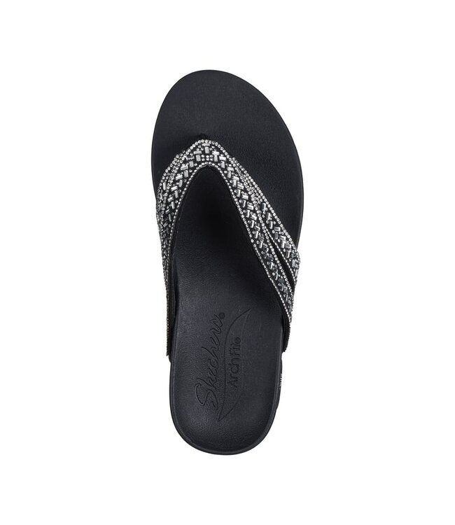 Skechers Women's Arch Fit Meditation- True Gem Sandal 119439 BKSL