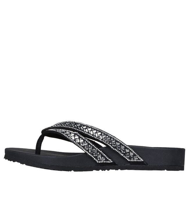 Skechers Women's Arch Fit Meditation- True Gem Sandal 119439 BKSL