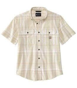 Carhartt Men's Loose Fit Midweight Short-Sleeve Plaid Shirt 106746