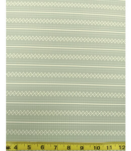 Yard of Rib Knit Minimal Geometric Stripe, Powder Blue Fabric
