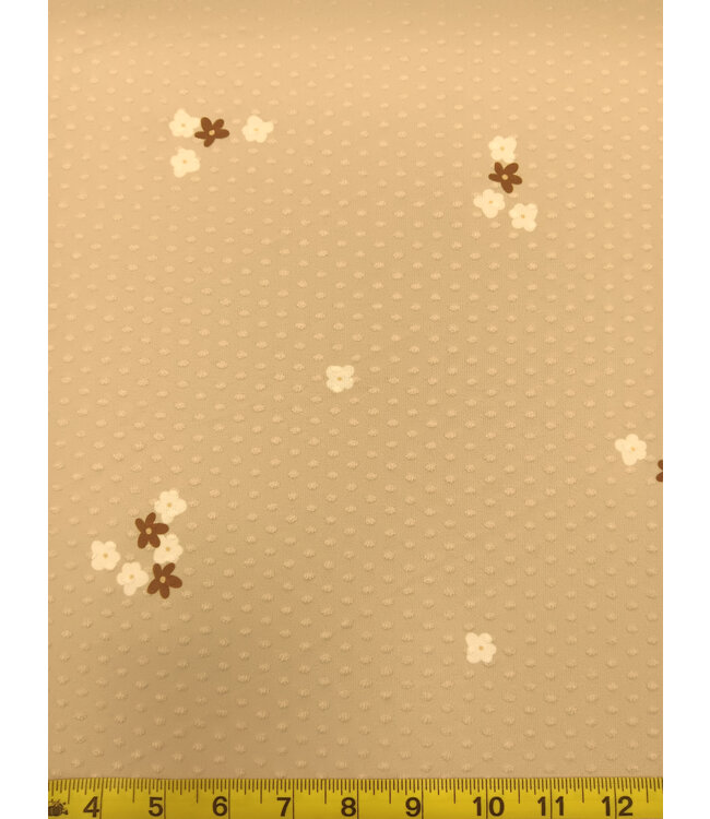 Yard of  Swiss Dot Knit Fabric FT202503147-5