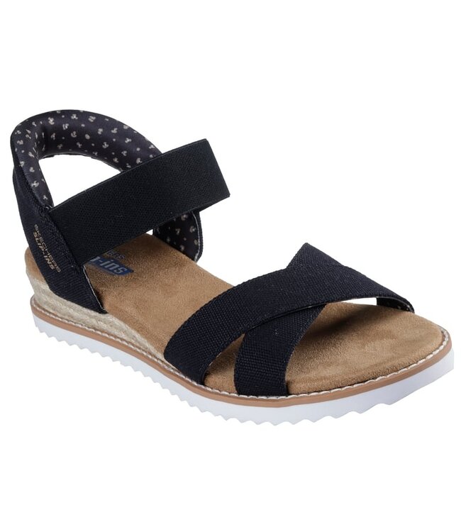 Skechers Women's Slip-ins: BOBS Desert Kiss- Golden Lily Sandal 114418 BLK