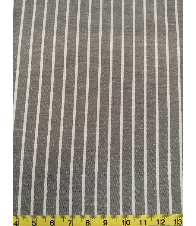Mook Fabrics Yard of Stripes NS 600, Black Fabric 138545
