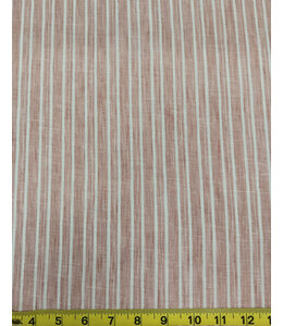 Mook Fabrics Yard of Stripes NS 533, Rose Fabric 138575