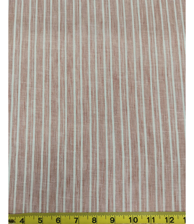 Mook Fabrics Yard of Stripes NS 533, Rose Fabric 138575