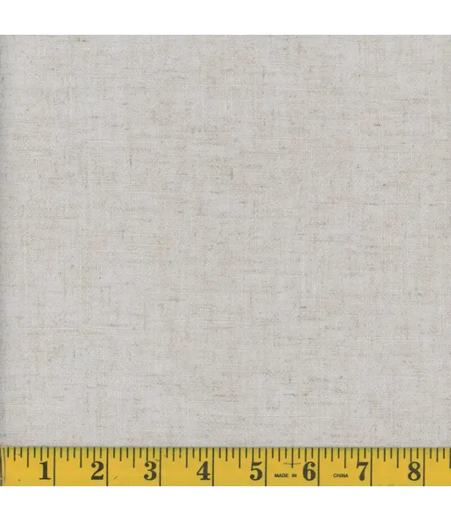 Mook Fabrics Yard of Heavy Linen Solid, Silver Fabric 132491
