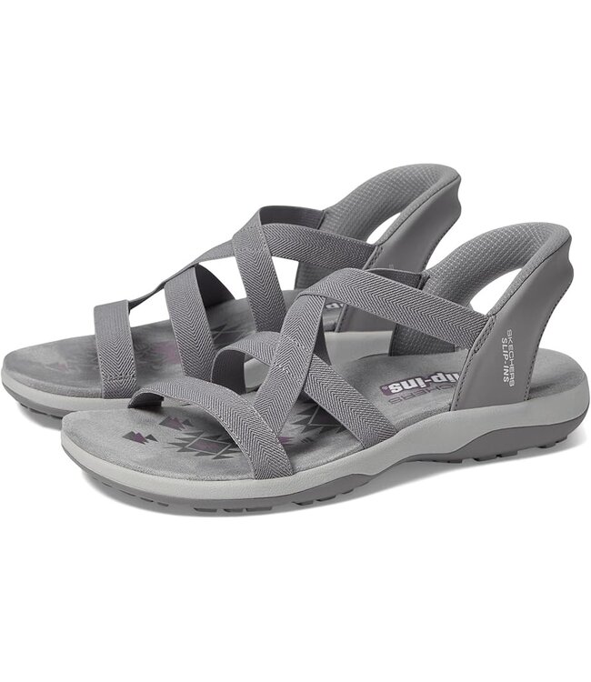 Skechers Women's Reggae Slim- Stretch Flex Sandal 163460 GRY