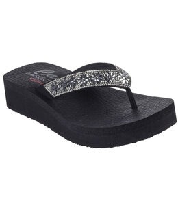 Skechers Women's Vinyasa- Wild Daisies Sandal 119638 BLK