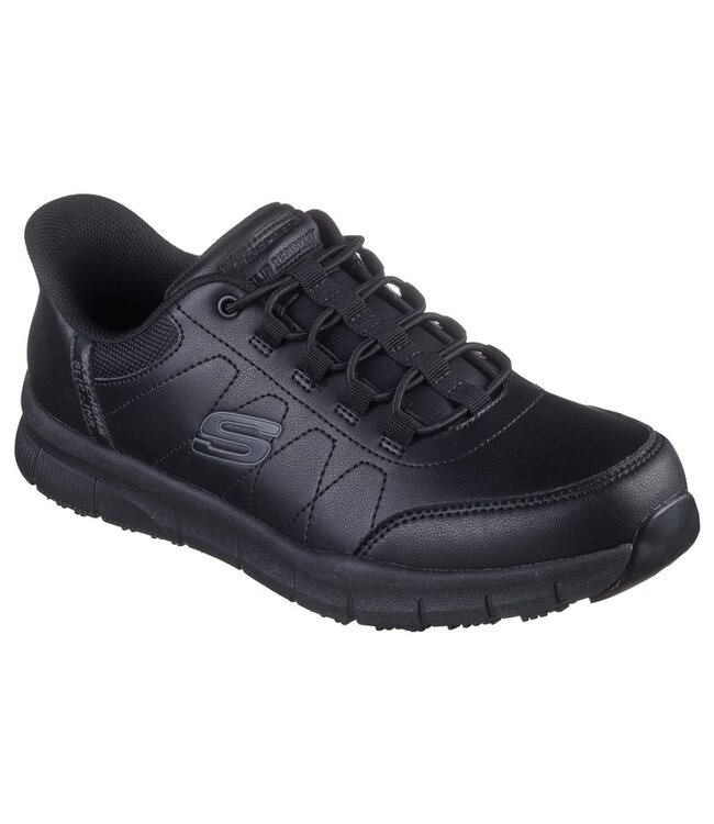 Skechers Men's Slip-ins Work: Nampa- Knotly Shoe 200293 BLK