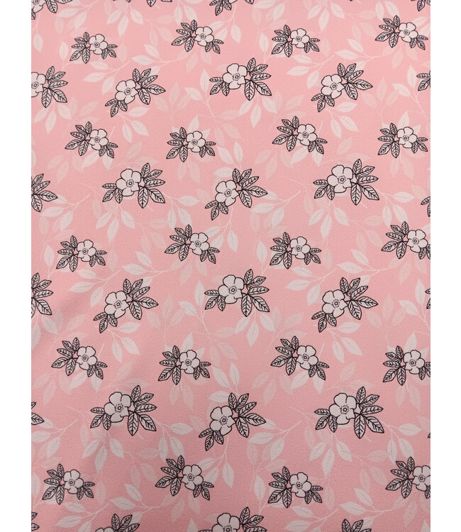 Mook Fabrics Yard of Moss Crepe Bess,  Peach Fabric 137073