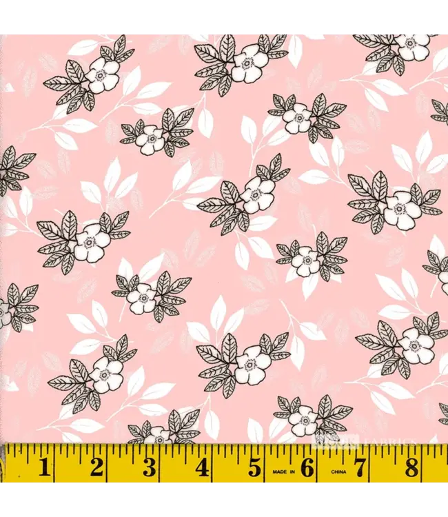 Mook Fabrics Yard of Moss Crepe Bess,  Peach Fabric 137073