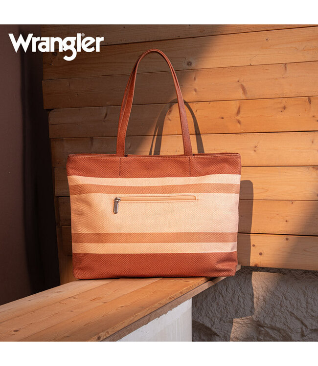 Wrangler Striped Canvas Tote Bag WG159-8112