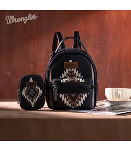 Wrangler Aztec Knitted Mini Backpack With Coin Pouch WG174-8601