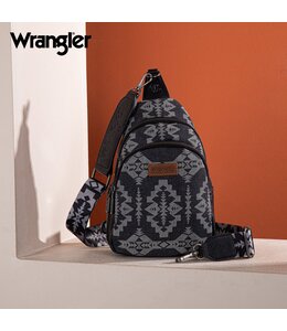 Wrangler Southwestern Print Small Canvas Sling Bag/Crossbody/Chest Bag WG2212-226