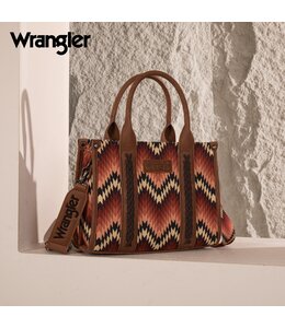 Wrangler Southwestern Pattern Dual Sided Print Tote/Crossbody WG2211-8120S