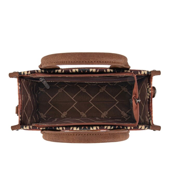 Wrangler Southwestern Pattern Dual Sided Print Tote/Crossbody WG2211-8120S