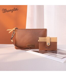 Wrangler Dual Pouch/Wristlet Credit Cardholder Wallet WG184-W049