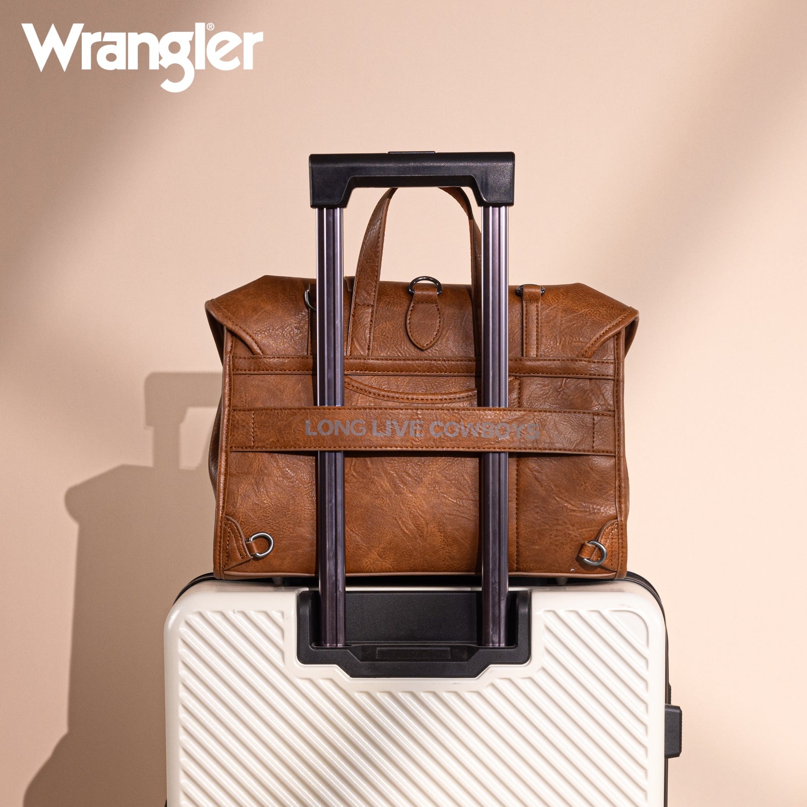 Wrangler Top Handle Carry Satchel/Laptop Bag/Backpack/Crossbody Light Brown Wrangler Top Handle Carry Satchel/Laptop Bag/Backpack  main image 4