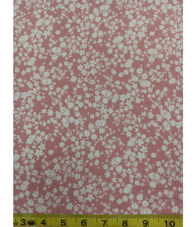 Yard of Rib Knit-Mauve Fabric FA12823