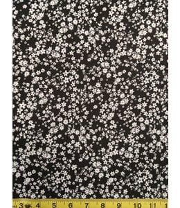 Yard of Rib Knit-Black Fabric FA12827