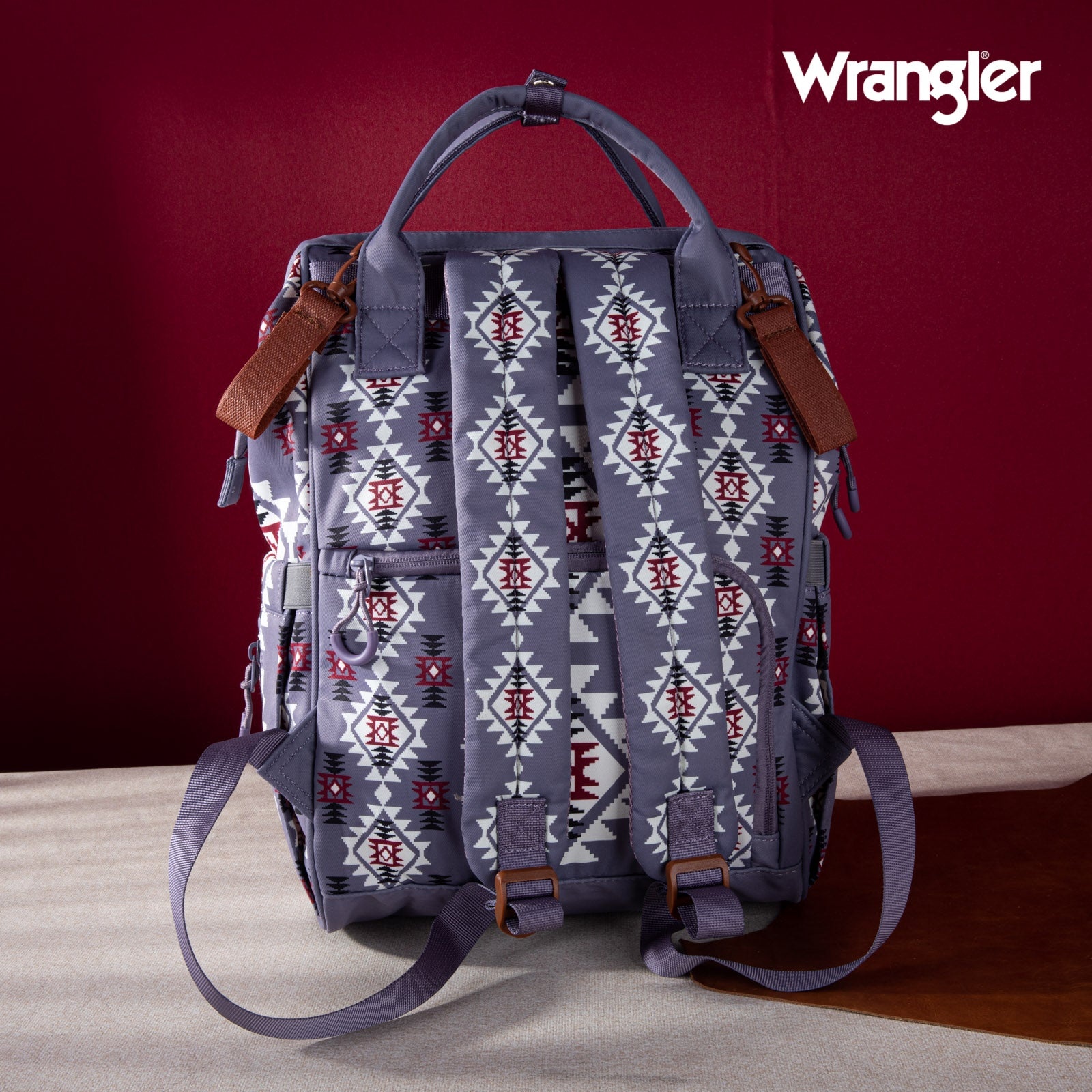 Wrangler Aztec Printed Callie Backpack - Traditions Clothing  display picture 1