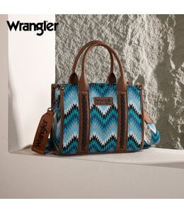 Wrangler Southwestern Pattern Dual Sided Print Tote/Crossbody WG2211-8120S