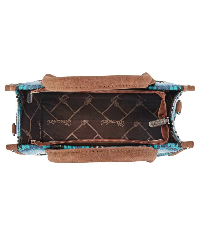 Wrangler Southwestern Pattern Dual Sided Print Tote/Crossbody WG2211-8120S