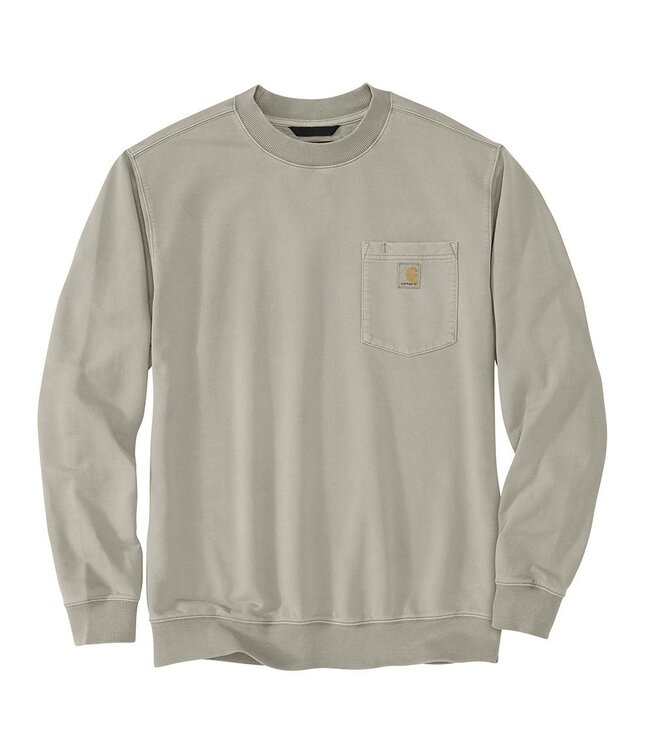 Carhartt Men's Relaxed Fit Midweight Garment Dye French Terry Crewneck Pocket Sweatshirt 106853