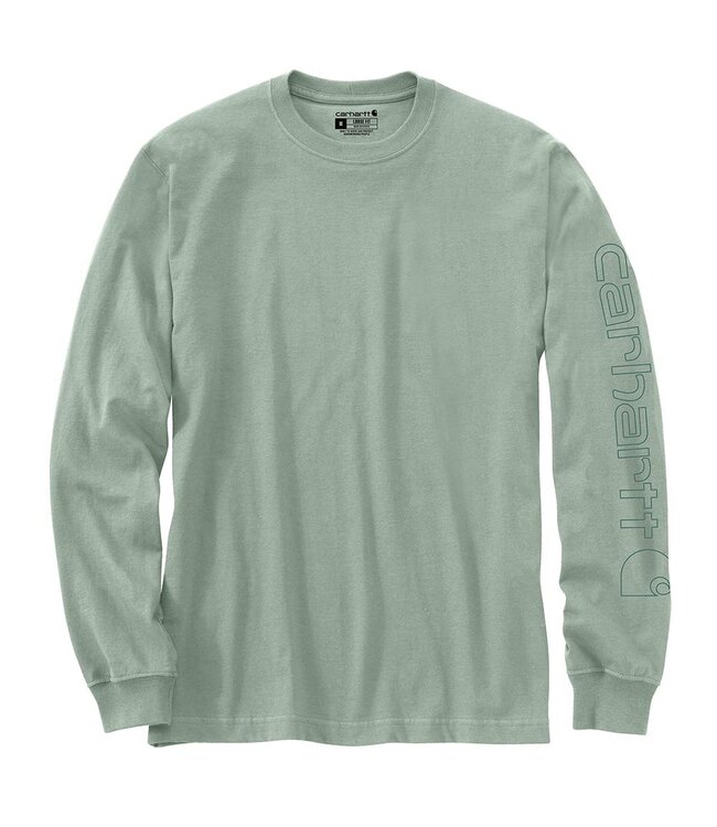 Carhartt Men's Long-Sleeve Logo Sleeve Graphic T-Shirt