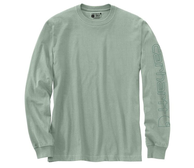 Carhartt Men's Long-Sleeve Logo Sleeve Graphic T-Shirt