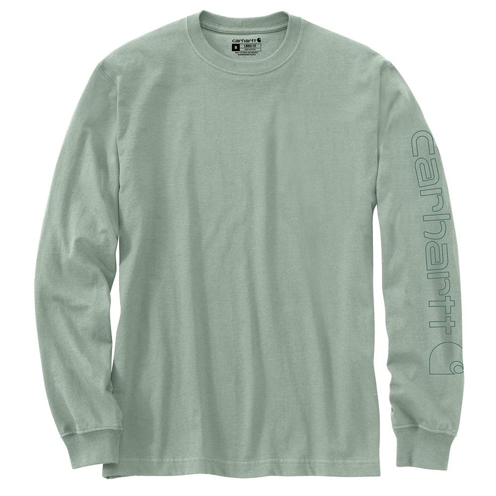 【Carhartt】LONG-SLEEVE LOGO SLEEVE GRAPHIC T-SHIRT Carhartt Men's Long-Sleeve Logo Sleeve Graphic T-Shirt