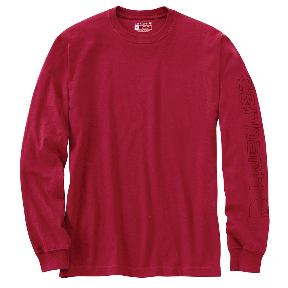 Carhartt Men's Long-Sleeve Logo Sleeve Graphic T-Shirt