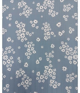 Yard of Variegated Rib Knit, Olivia 21 Slate Blue Fabric