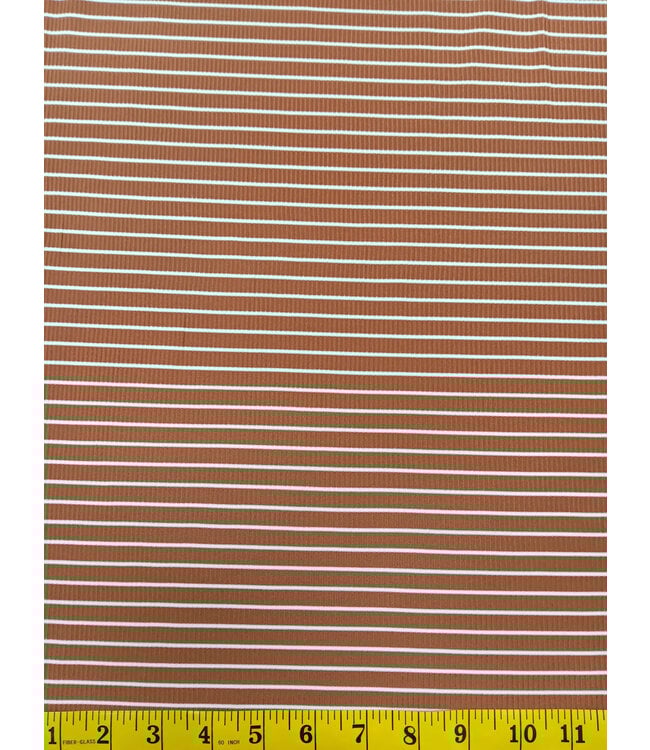 Yard of Rib Knit-Cinnamon Fabric FA12465