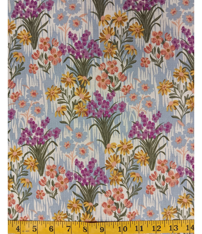 Yard of Karla-Blue Fabric FA15323